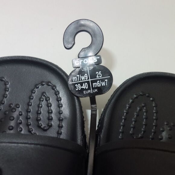 NEW Crocs Coast Slides Sandals Slip On Black Unisex Men's 7 Women's 9 - Picture 4 of 7